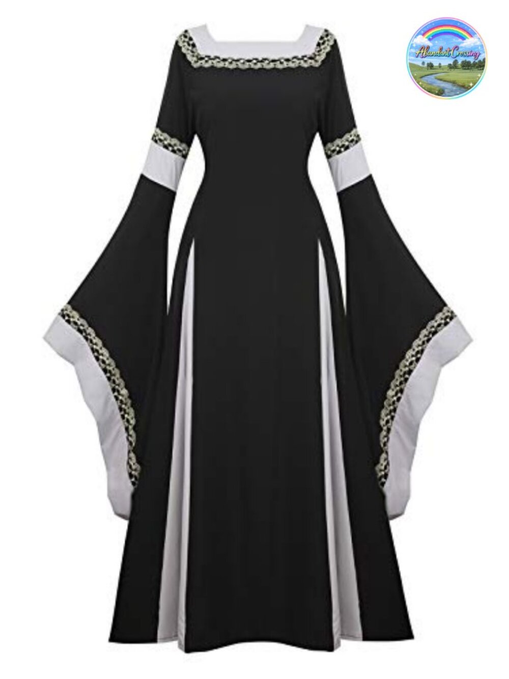 Renaissance Medieval Peasant Maxi Dress Costume